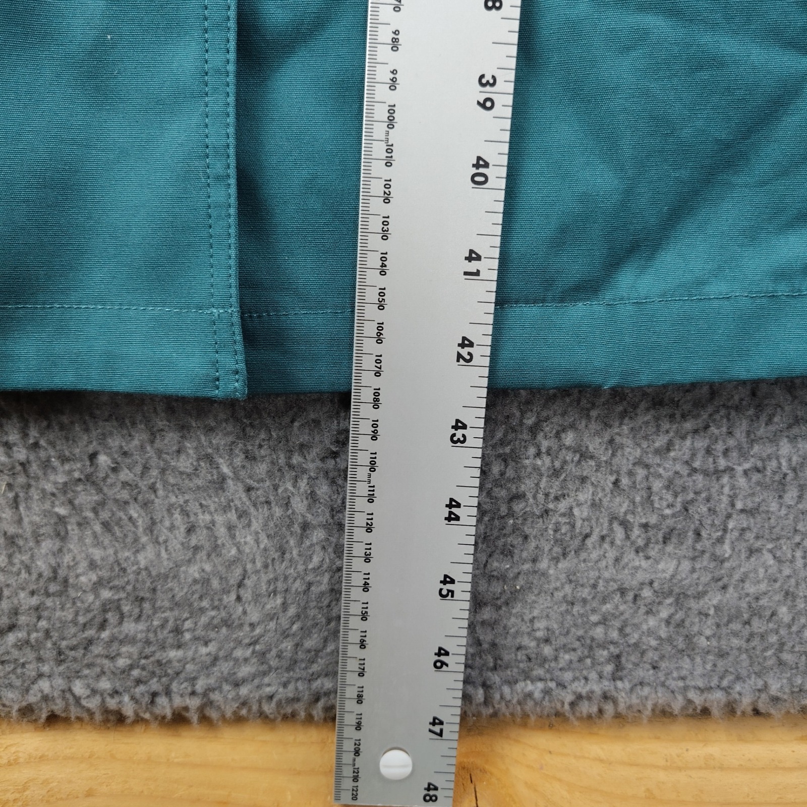 J. Peterman Company Coat Womens Small Duster Teal Corduroy Trim Office Euc — image 3 of 8